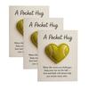1/2/3Pcs Love Heart Tennis Pocket Hug with Positive Card Emotional Support Heart Shaped Ball Figurine Pocket Token Athletes Sports Fans Gift
