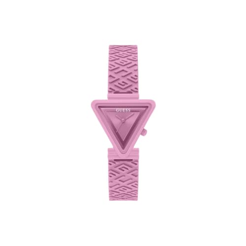 

GUESS Pink Triangle Silicone Analog Watch