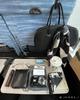EDITA Mini Boston Handbag for Women, Lightweight, Elegant, Stands Alone, Waterproof, Black, Edt-135