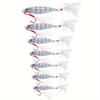 1Pcs Reflective Jig Fishing Lures Saltwater (10g, 15g, 20g, 25g, 30g, 40g, 60g) Tuna Bass Silvery Lures Feather Tail Bait