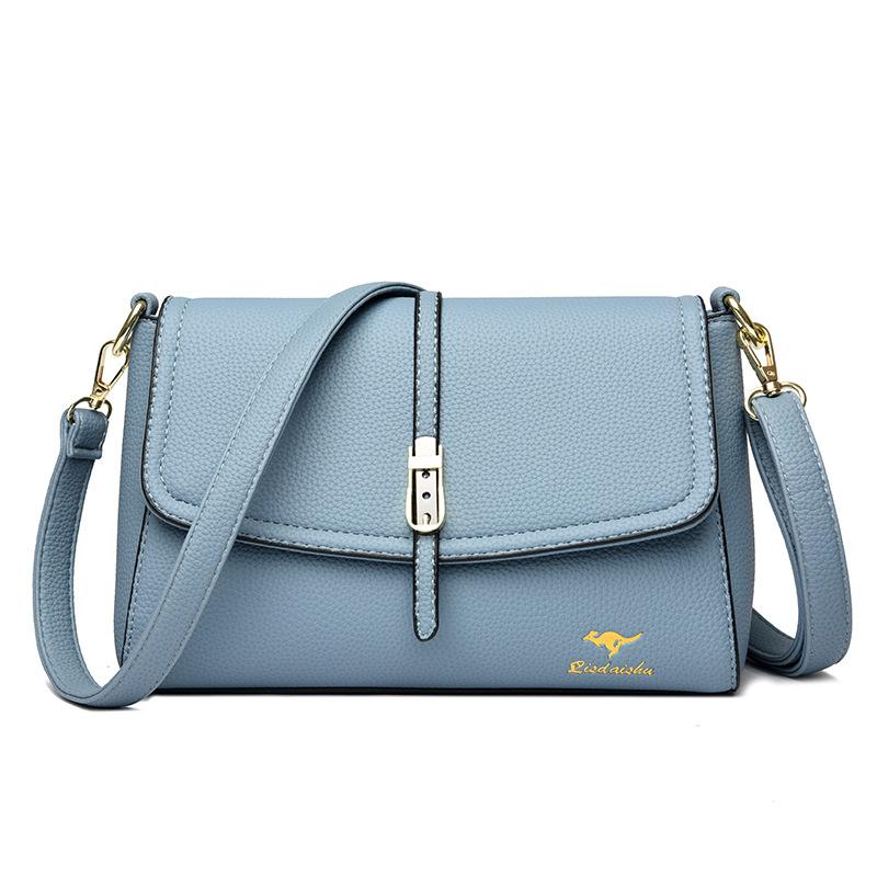 

Spring and summer small bags women s bags 2025 new trendy and fashionable versatile mini shoulder messenger bag three-layer mobile phone bag синий