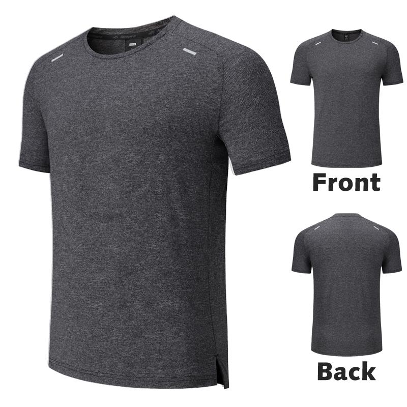 T-shirt Estiva Sportiva in Seta Ghiaccio Uomo Magliette a Maniche Corte da Corsa Uomo T-shirt Sottile Monocolore Top Felpa Unisex Elasticità