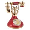 Vintage Telephone Alarm Clock Unique Elegant Accurate Time Bedside Clock Decoration for Home Cafe