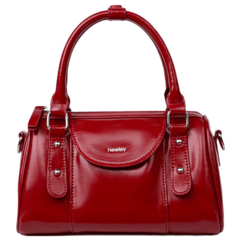NEELEY Leather Boston Bowling Bag