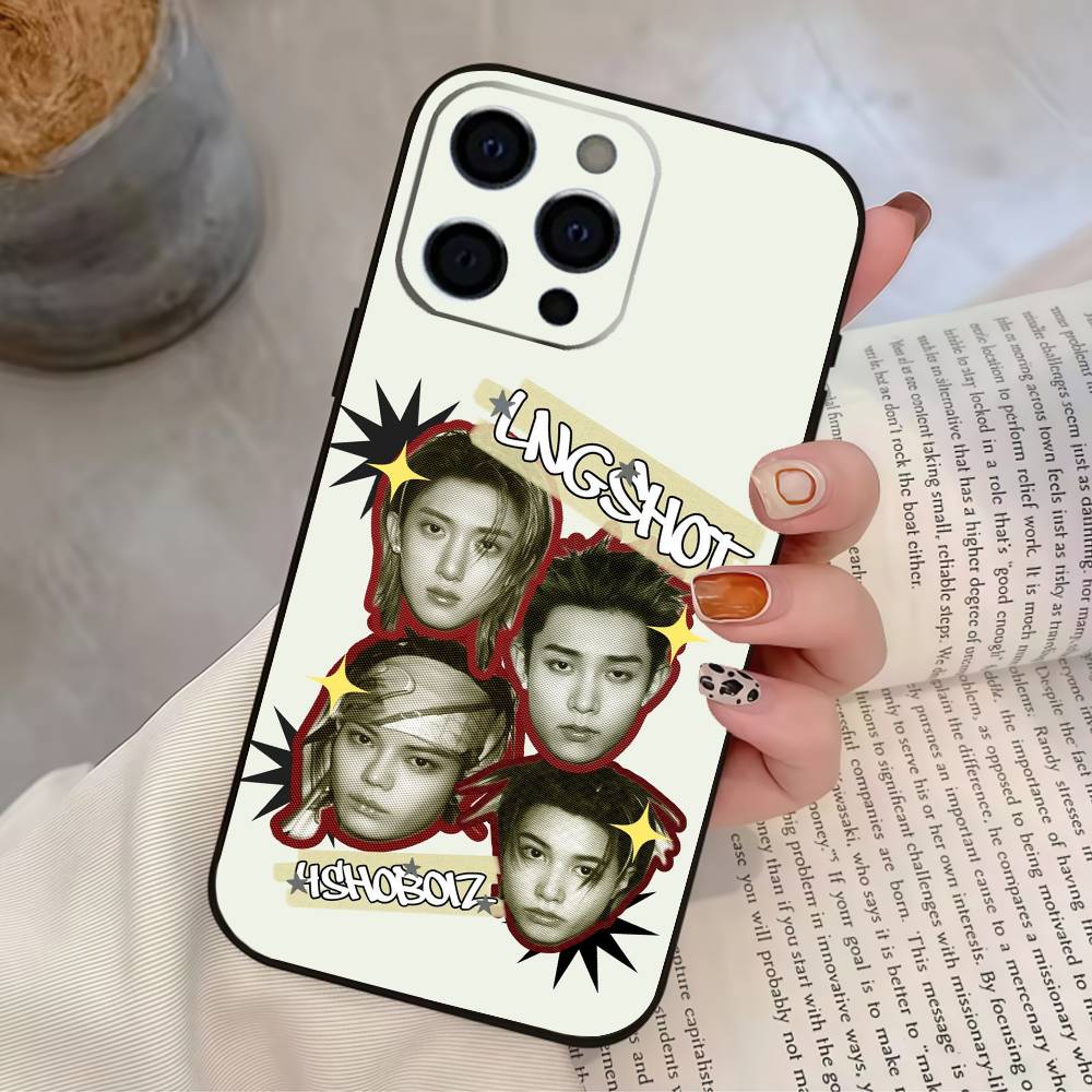 LNGSHOT SHOT CALLERS lngshot4sho Phone Case For iPhone 17,16,15,14,13,12,11 Plus,Pro Max,XS,Soft Silicone Black Cover
