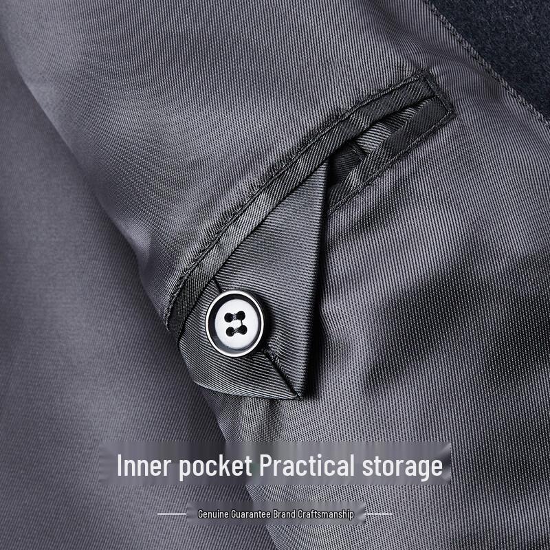 Montagut Men's Pure Wool Lapel Overcoat