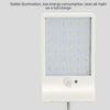 Solar Powered Waterproof Solar Wall Light 450LM 3.5W Solar Motion Light DIM Function PIR Sensor LED Solar Light Outdoor Garden