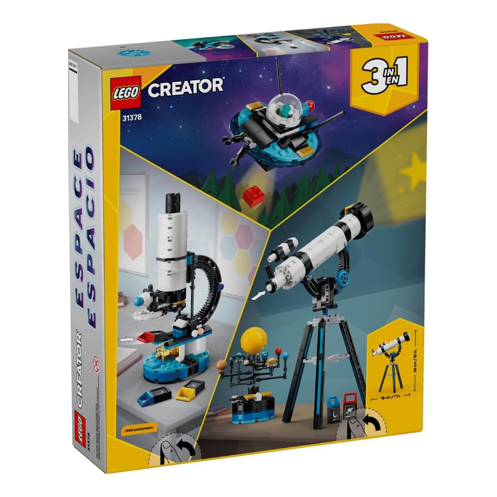 LEGO Creator Space Exploration Telescope Set 31378 for Ages 8 and Up