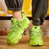 Autumn New Men's Fashionable and Luxurious Casual Sports Shoes, Comfortable Thick Soled Shoes Men's Invisible Inner Height Shoes