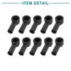 ACROPIX 10 Pcs Terminal Insulated Protective Cover Boot Sleeve Angled 12x8mm Black