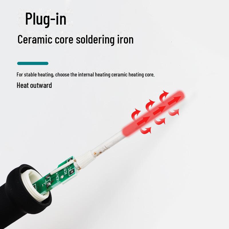 80W Constant Temperature Electric Soldering Iron with Digital Display - Household Electronic Welding Repair Tool