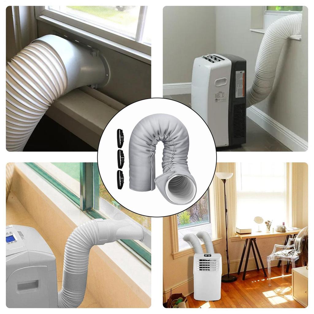 AC Hose Insulation Wrap Insulated Sleeve for Air Conditioner Hose Exhaust Tube Accessories Versatile Duct Vent Cover for Hotel