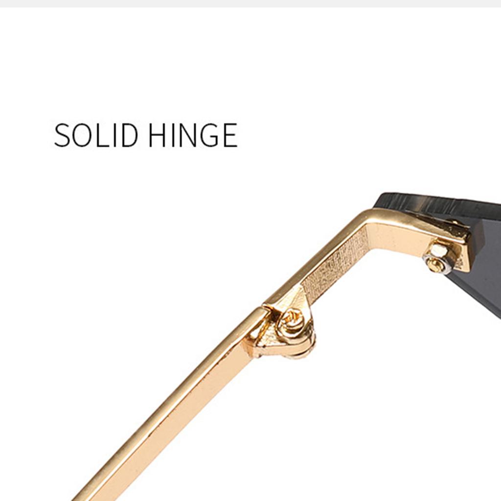 Nowe Bezramkowe Okulary Przeciwsłoneczne w Kształcie Pięcioramiennej Gwiazdy i Kolorowe Okulary Przeciwsłoneczne Ocean Okulary przeciwsłoneczne damskie Okulary przeciwsłoneczne męskie