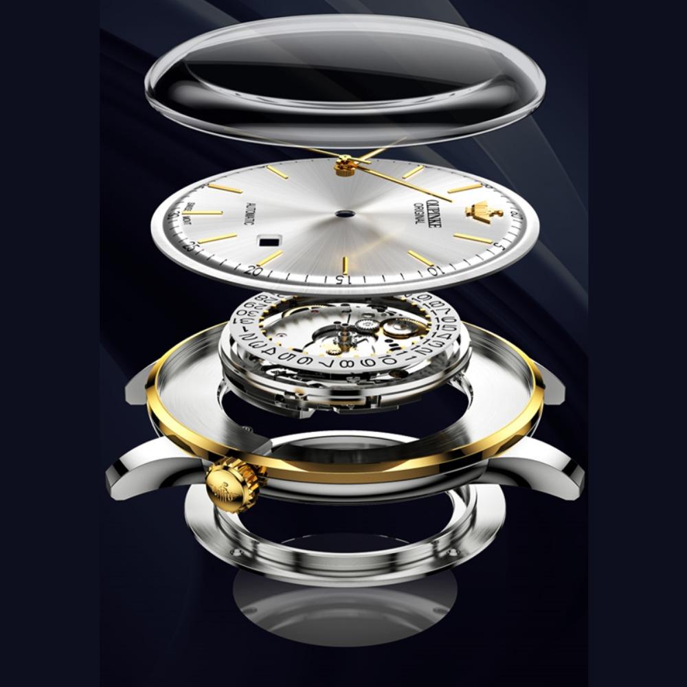 OUPINKE Montres Homme Horlogerie Mécanique Mode Montres Haut de Gamme