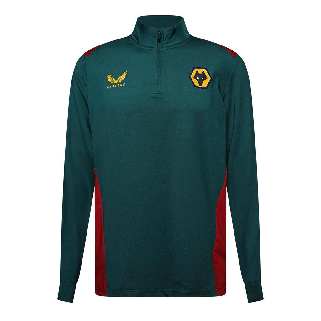 Castore Mens Wolverhampton Wanderers FC Quarter Zip Training Track Top
