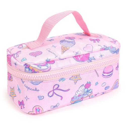 COLORFUL CANDY STYLE Vanity Lunch Bag, Water-Repellent and Lightweight, with Milky Sweets Candy A La Mode Design. Water-Repellent, Lightweight, Stain-