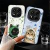 Cute Floral Headscarf Kitten Soft Phone Case for Xiaomi Redmi Note 13 14 15 Pro Plus 12S 12 11S 11 11T 10S 10 Shockproof Cover B
