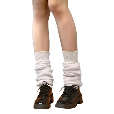 MOOKISOO Cute Loose Plain for High School and Junior High School School Cold 60cm Socks, White, Students, Costumes, Socks, Cosplay, Girls, Protection,