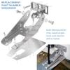 0101200611 Heavy Duty Transom Mount with Spray Sheild Compatible 4Pin, 8Pin 12Pin Watercraft Parts Transducer - Silver