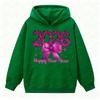 Happy New Year 2026 Clothing NYE Party Apparel Pink Glitter Girly New Year Hoodies Women Fashion Trend Holiday Sweatshirt