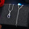 Stylish Jewelry Set Teardrop Dangle Earrings Trendy Drop Earrings Elegant Pendant Necklace Alloy Material for Daily Wear