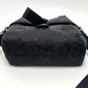 GUCCI 643858 Off the grid Messenger GG Nylon Bag Shoulder Bag Black/SilverHW