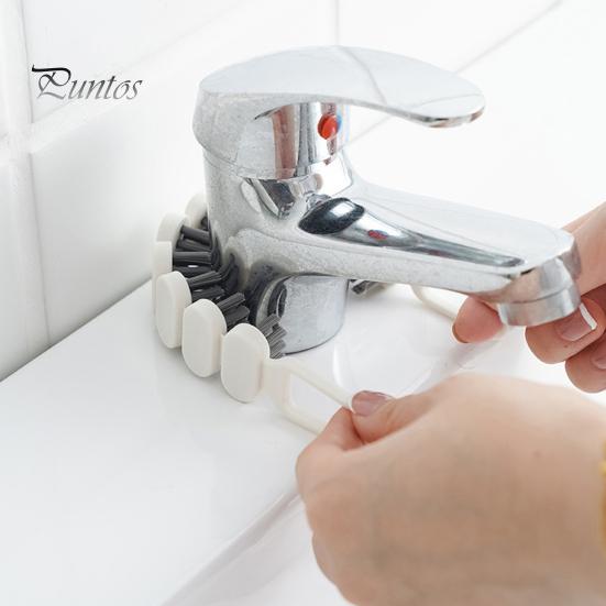 Cleaning Brush Bendable Multifunctional Curved Design Comfortable Grip Gentle Bristle Effective Crevice Brush