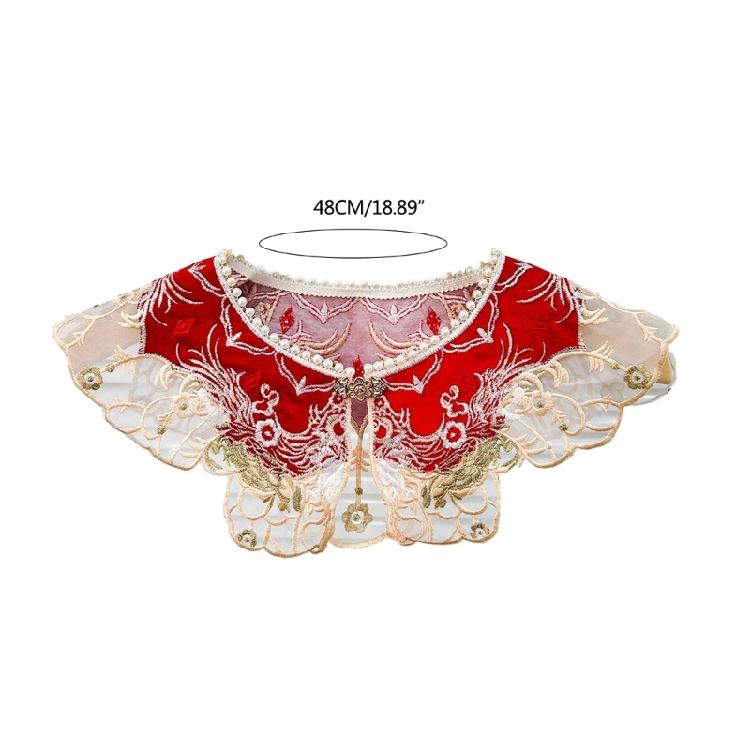 Yunjian Collar Decorative Hanfu Tassels Pearls False Collar Detachable Collar