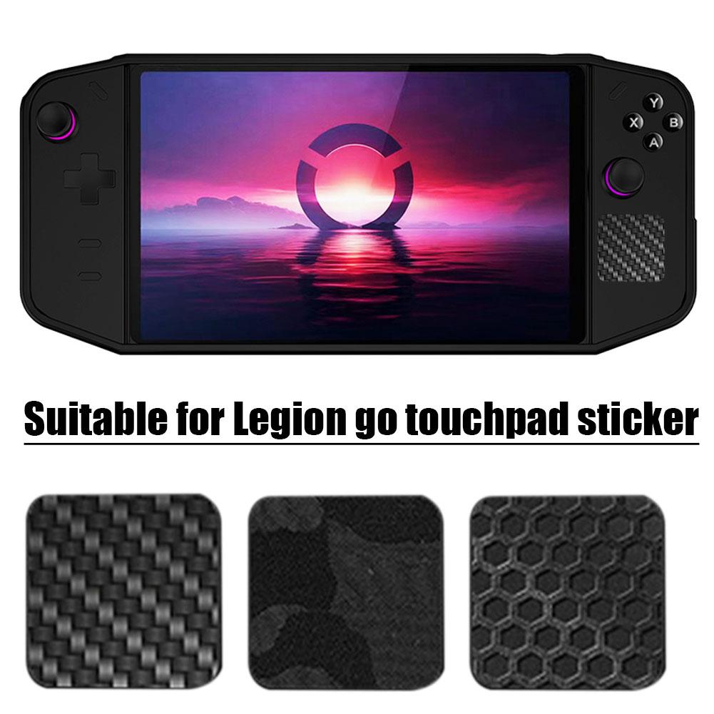 Aufkleber mit Kohlefaser-Muster für Legion Go Gaming-Konsole Aufkleber Hülle für Touchpad-Schutzaufkleber für Legion GO