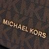 Michael Kors Logo Classic Monogram Hardware Zip Closure Leather And Synthetic Leather Handheld Crossbody Shoulder Bag Small 32F3G2EC5B-292