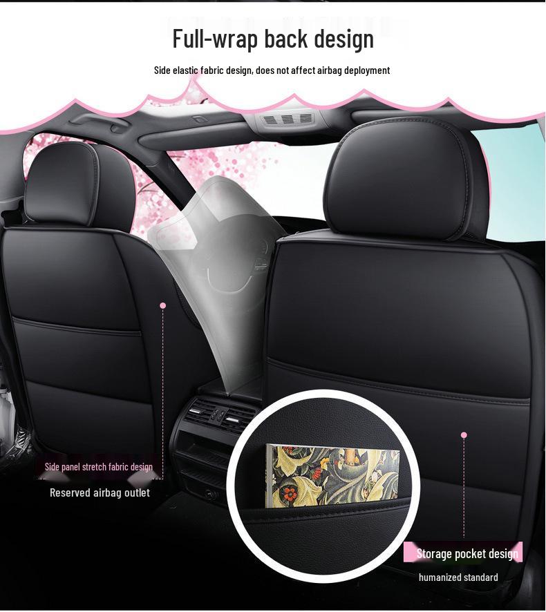 2021 Volkswagen Lavida Cross Ice Silk Seat Cushion, Cartoon Design, All-Season, Full Coverage.