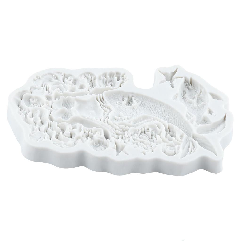 Meerjungfrau Silikonform Fisch Seestern Fondantformen Kuchen Dekorationswerkzeuge Cupcake Topper Süßigkeiten Zuckerhandwerk Gum Paste Polymer Clay