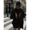 European Size Large Size Butterfly Back Hollow-Out Printed Effect | Artificial, Fashion Short-Sleeved Summer T-Shirt, Slim-Fit