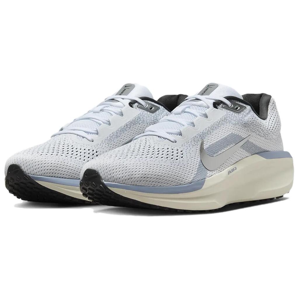 Nike Air Winflo 11 White Metallic Silver Men Sneakers Ashen-Slate Anthracite FJ9509-102