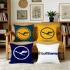 Ddeutschee Cushion Cover For Pillow Llufthansa Printing Sofa Decoration Home Car Room Coffee Shop Office Nordic Simplicity