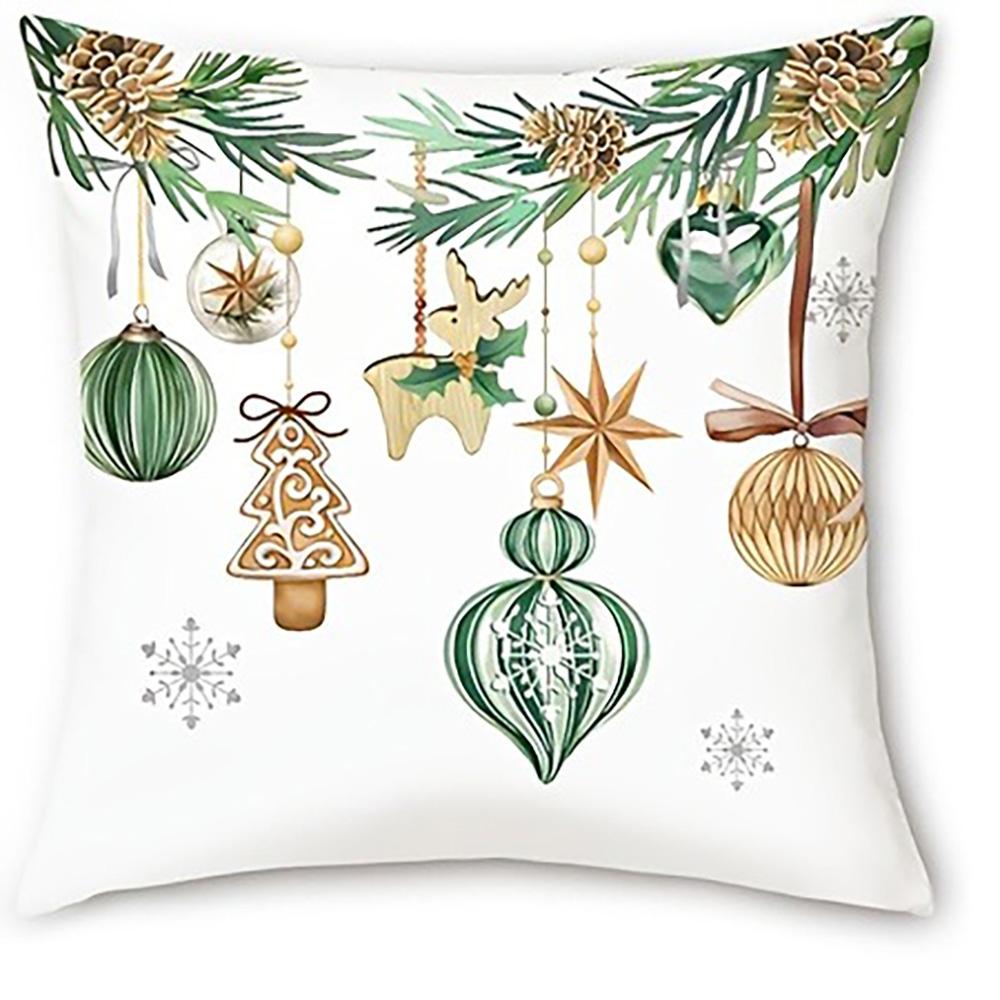 

Праздничные рождественские подушки: Весёлый, Украшения, Снежные радости! Диванная наволочка для подушки, украшение дома, новогодний подарок 16x16Inch