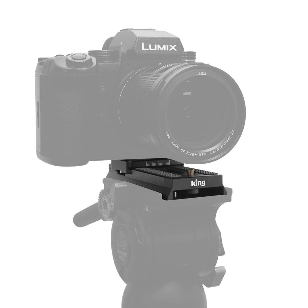 King Universelle Kameraplatte Kompatibel mit und Schrauben UPC-01 Arca-Swiss 1/4" 3/8" (828750)