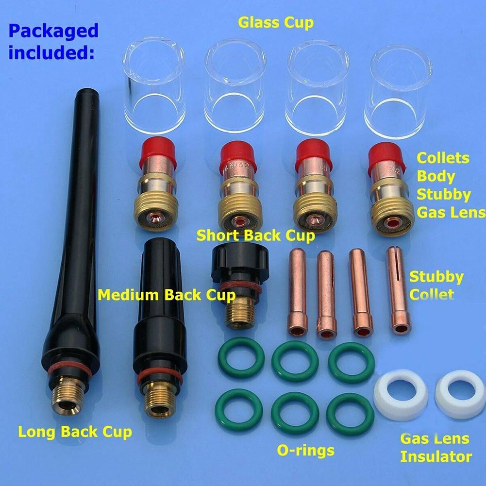 For Automotive Repair TIG Gas Lens Kit Welding Accessories O-ring Set High-temp O-rings 9 2.65mm ABS Insulators