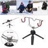 Portable Ice Fishing Rod Holder Adjustable Angle Winter Rod Holder Fishing Rod Pole Holder for Fishing Gear Winter Sea