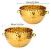 Modern Hammered Metal Ice Buckets Set Of 2 Gift Ice Container Set For Chilling Wine Beer And Cocktails At Gatherings