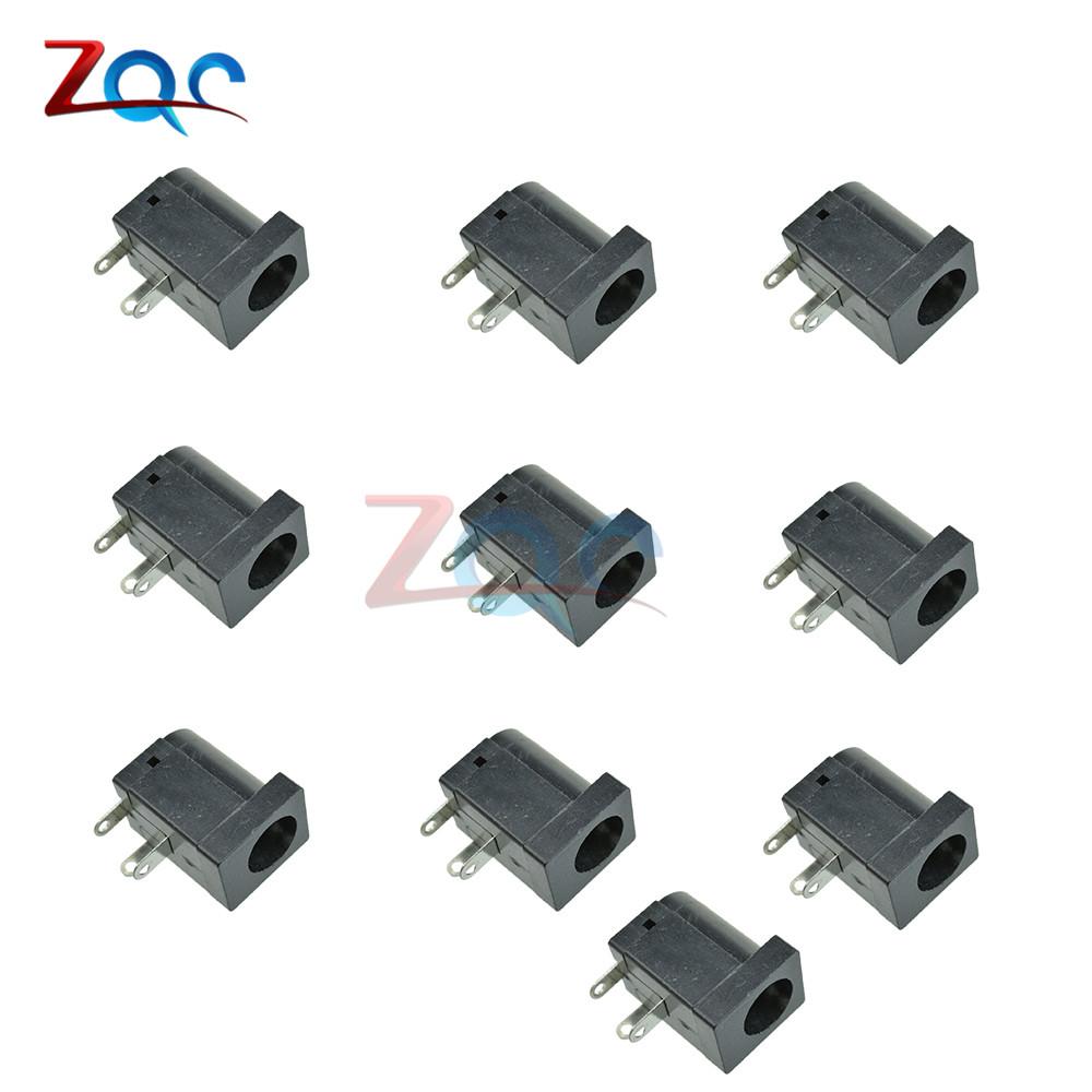 

10PCS DC Power Connector pin 2.1x5.5mm Female Plug Jack + Male Plug Jack Socket Adapter