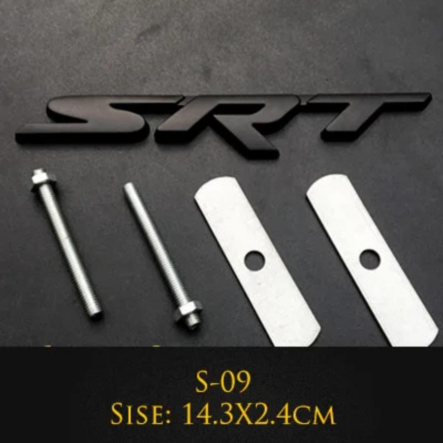 1 ks kovové 3D zadní nálepky na kufr auta pro znak Srt, odznak Sxt, Challenger, Durango, Viper, Caliber, znak na mřížku, dekorace