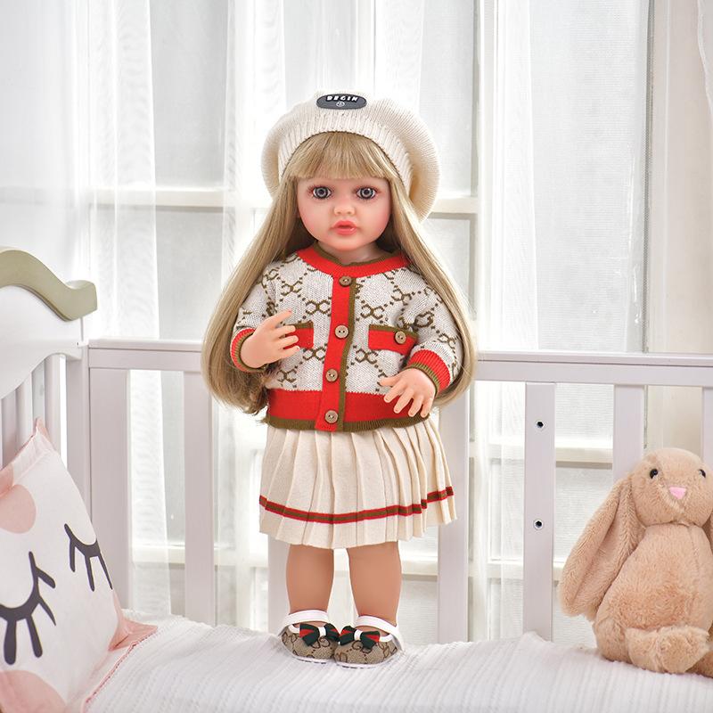Rebirth Doll New Simulation Vinyl Doll 55cm Doll Can Be Changed Bath Full Glue Doll Toy