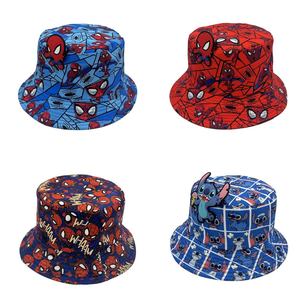 Spider Man Summer Sun Protection Fisherman Hat With Breathable Polyester For Women