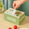 Disposable Tear-free Cling Film In A Box with An Elastic Opening To Prevent Odors From Mixing and Thickened Sealing for Freshness Preservation