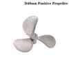 1Pc Right Left Hand 4Mm Shaft 3-Blades Metal Propeller Submerged Prop 28Mm 40Mm 48Mm For Rc Boat Marine Tug Bait