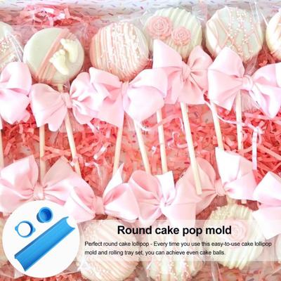 Cake Pop Mold Set Easy Cake Pop Circle Maker Effortless Cake Lollipop Mold for Parties Baking Molds for Desserts