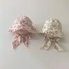 Summer Baby Girl Sunshade Hat Sweet Flower Print Big Brim Sun Hat Princess Kids Fisherman Cap Floral Children Bonnet Photo Prop