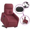 Vidaxl Lift and Massage Armchair, Reclining, Burgundy, Fabric Upholstered