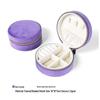 INS Round Mini Travel Jewelry Gift Box: Compact Ring Storage Case